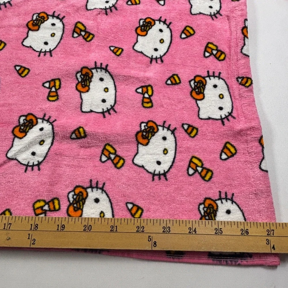 Hello Kitty Halloween Pink Candy Corn Cotton Hand Towel Set of 2 Sanrio 2024